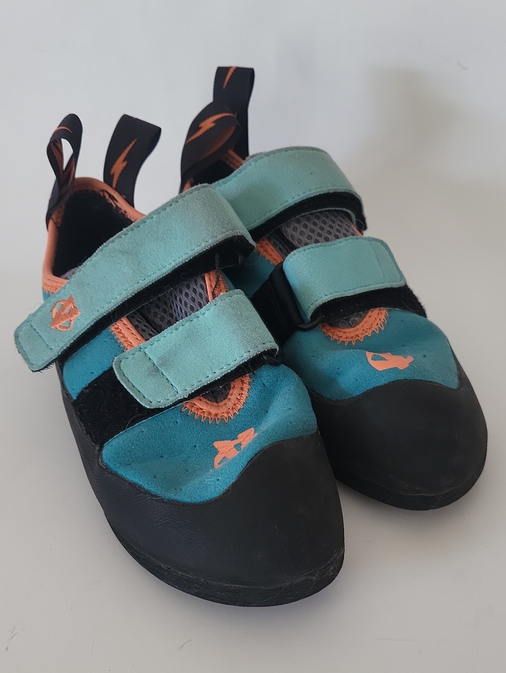 Evolv Elektra Climbing Shoes Jade/Seapine Size 5.5